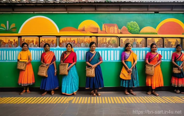 지하철 아트 갤러리 투어 - **Prompt:** A vibrant and immersive subway tunnel, inspired by Stockholm's unique rock art aesthetic...